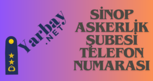Sinop Askerlik Şubesi Telefon Numarası ve Adresi