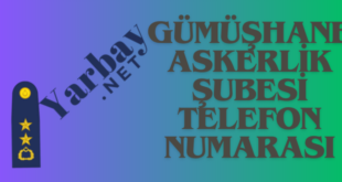 gümüşhaneaskerlik şubesi telefon numarası
